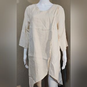 Match Point Asymmetrical Linen Tunic